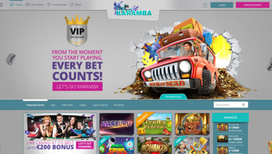 Karamba Casino Lobby
