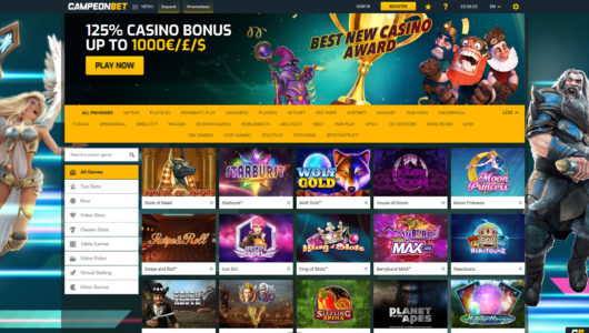 Campeonbet Casino Lobby