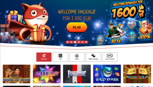 SuperCat Casino Screenshot