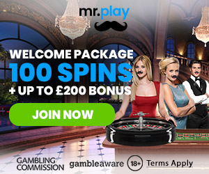 100 Spins + Up to £200 Bonus
